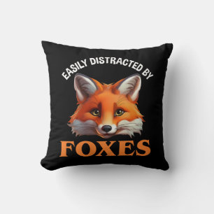 Easily Distracted By Foxes Cushion