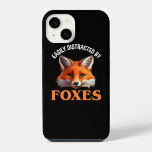 Easily Distracted By Foxes iPhone 14 Case