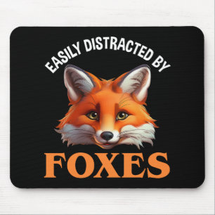 Easily Distracted By Foxes Mouse Mat