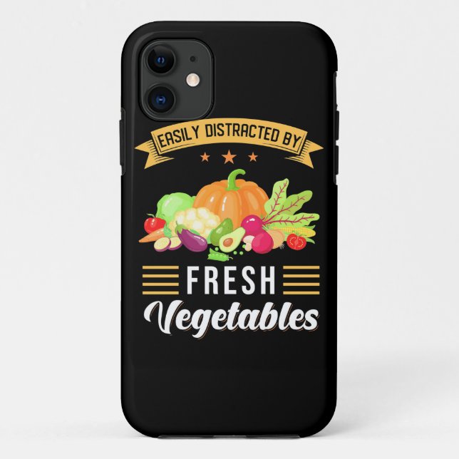 Easily Distracted By Fresh Vegetables Case-Mate iPhone Case (Back)
