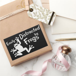 Easily Distracted By Frogs Animal Frogs Mum Animal Rectangular Sticker