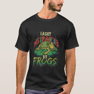 Easily Distracted By Frogs For Christmas T-Shirt