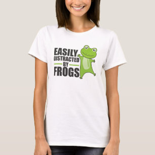 Easily Distracted By Frogs Funny Animal Frogs T-Shirt