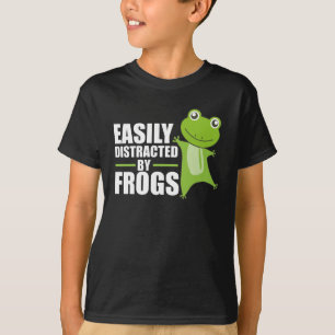 Easily Distracted By Frogs Funny Animal Frogs T-Shirt