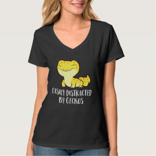 Easily Distracted By Geckos Cute Leopard Lizard Lo T-Shirt