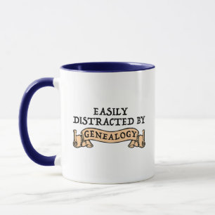 Easily Distracted By Genealogy Mug