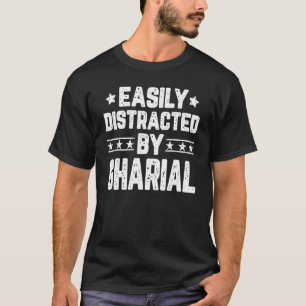 Easily Distracted By Gharial   Gharial Crocodile T-Shirt