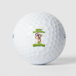 Easily Distracted By Giraffes Golf Balls