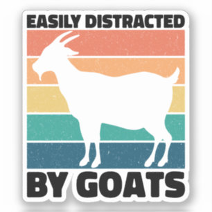 Easily Distracted By Goats Lovers Kawaii Pet Funny