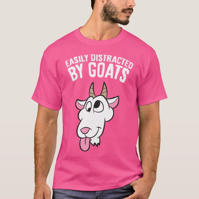 Easily Distracted By Goats T-Shirt (Front)