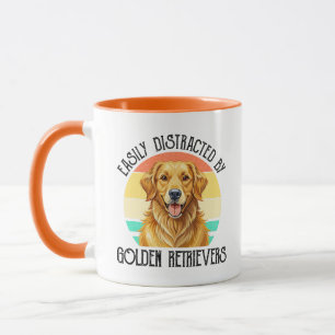 Easily Distracted By Golden Retrievers Mug