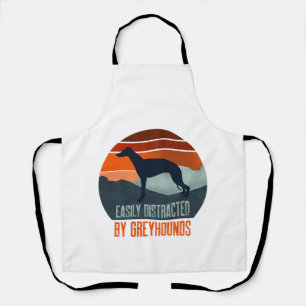 Easily Distracted By Greyhounds Dog Walking Apron