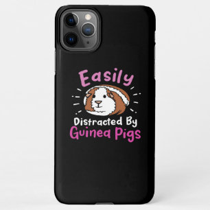 Easily Distracted By Guinea Pigs   Cute Pet Lover iPhone 11Pro Max Case