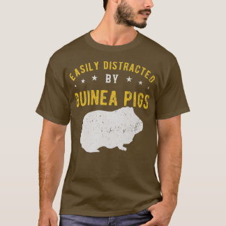 Easily Distracted By Guinea Pigs Premium 1230  T-Shirt