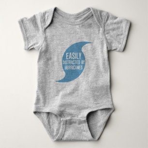 Easily Distracted by Hurricanes Baby Bodysuit