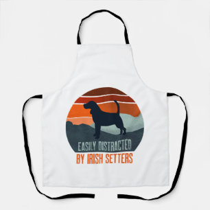 Easily Distracted By Irish Setters Dog Walking Apron