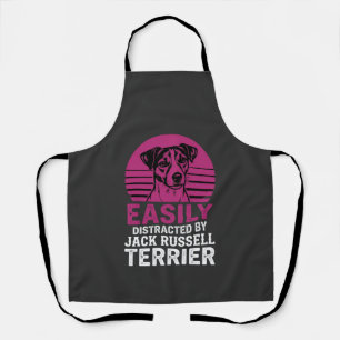 Easily Distracted By Jack Russell Terrier Apron