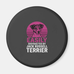 Easily Distracted By Jack Russell Terrier Magnet