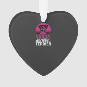 Easily Distracted By Jack Russell Terrier Ornament