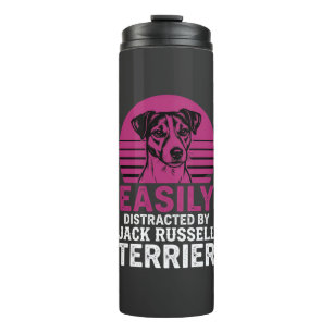 Easily Distracted By Jack Russell Terrier Thermal Tumbler