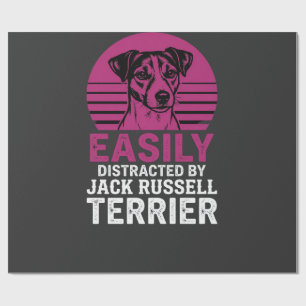 Easily Distracted By Jack Russell Terrier Wrapping Paper