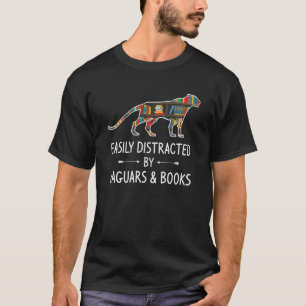 Easily Distracted By Jaguars & Books Panther T-Shirt