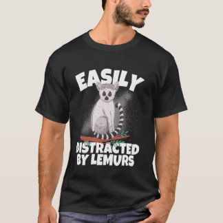 Easily Distracted By Lemurs I Lemur Monkey I Kids T-Shirt
