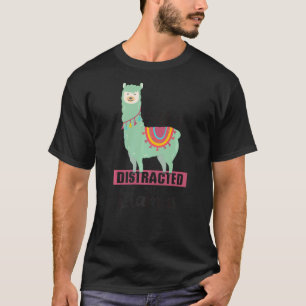Easily Distracted By Llamas Cute Animal For Men Wo T-Shirt