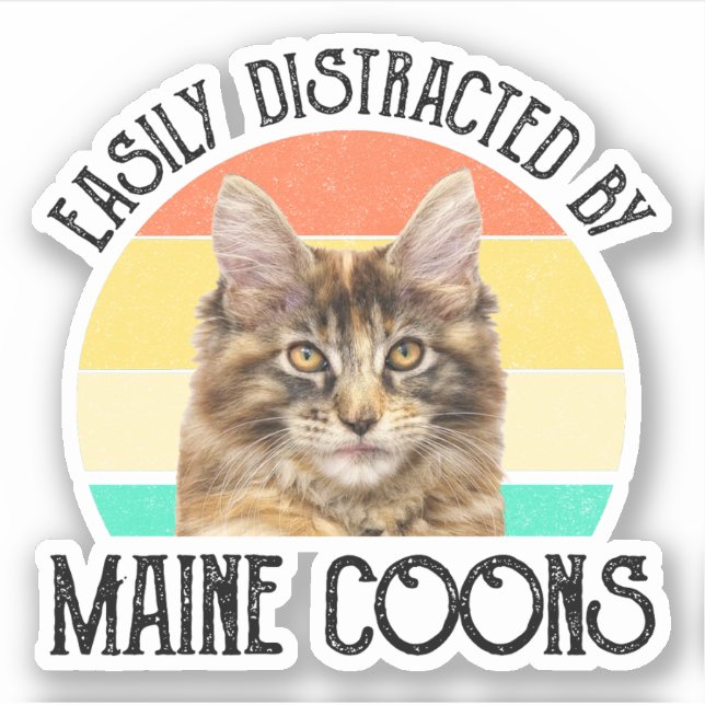 Easily Distracted By Maine Coons (Front)