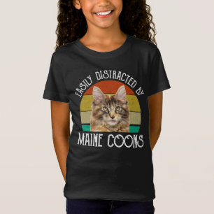Easily Distracted By Maine Coons T-Shirt