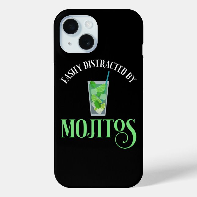 Easily Distracted By Mojitos Case-Mate iPhone Case (Back)