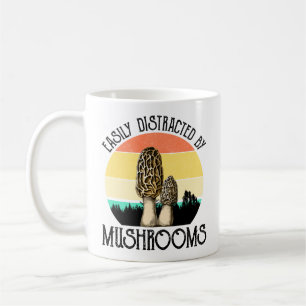 Easily Distracted By Mushrooms (Morel) Coffee Mug