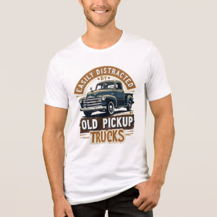 Easily Distracted by Old Pickup Trucks – Vintage R Tri-Blend Shirt
