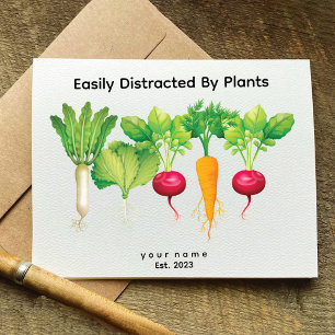 Easily Distracted By Plant   Healthy vegan Card
