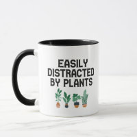 Easily Distracted By Plants Funny Gardening Adhd 