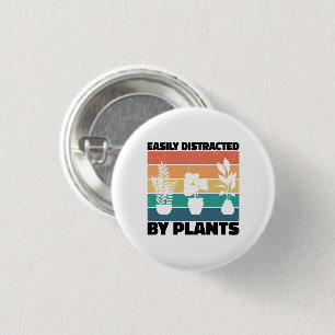 Easily Distracted By Plants Planting Love Colourfu 3 Cm Round Badge