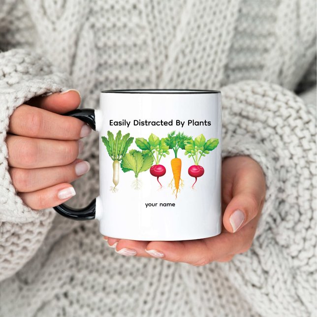 Easily Distracted By Plants / Vegetable Gardener Coffee Mug (Easily Distracted By Plants / Vegetable Gardener Coffee Mug)