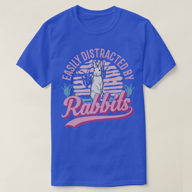Easily distracted by Rabbits Premium  T-Shirt (Design Front)