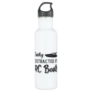 Easily Distracted By RC Boats Model Radio RC Boat 710 Ml Water Bottle