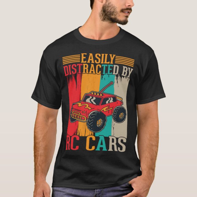 Easily distracted by RC Cars T-Shirt (Front)