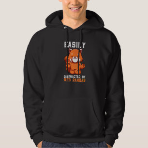 Easily Distracted By Red Pandas Hoodie