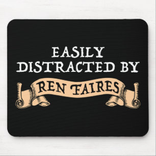 Easily Distracted By Ren Faires Mouse Mat