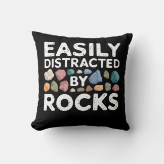 Easily Distracted By Rocks Cushion