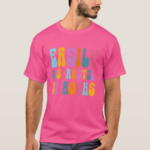 Easily Distracted By Rocks Geology Student Teacher T-Shirt