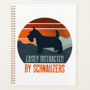 Easily Distracted By Schnauzers Dog Walking Planner
