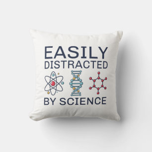 Easily Distracted By Science Cushion
