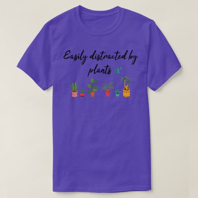 Easily Distracted By Sloths And Plants Shirt Plant (Design Front)