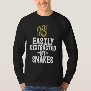 Easily Distracted By Snake Python Slithering Tee S