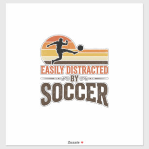 Easily Distracted By Soccer Vintage Shirt Design_1