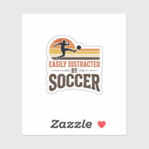 Easily Distracted By Soccer Vintage Shirt Design_1